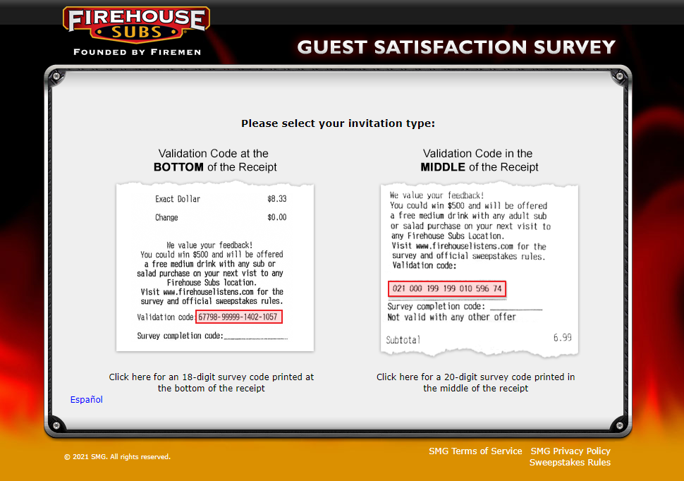 Firehouse Guest Satisfaction Survey