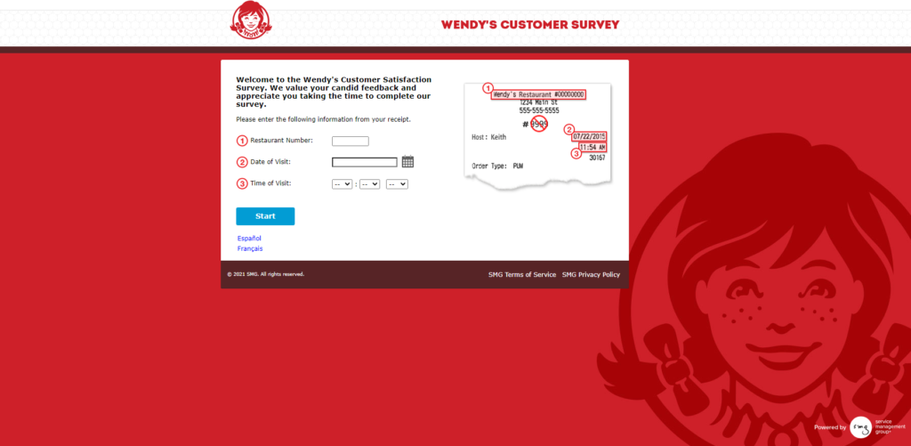 TalkToWendys Customer Survey 