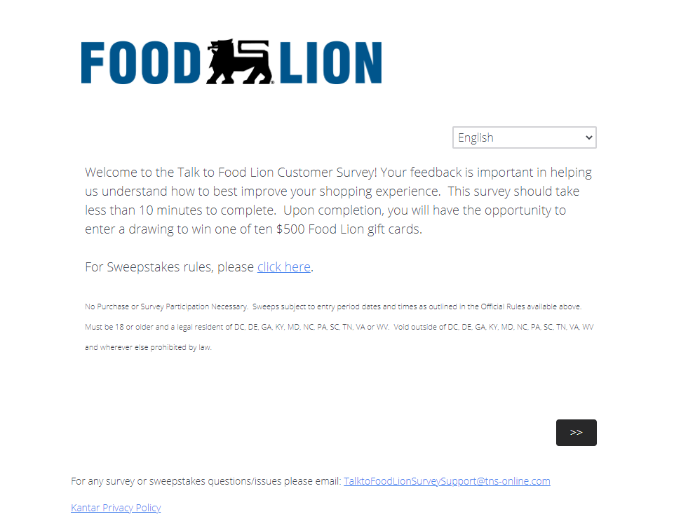 talktofoodlion Survey