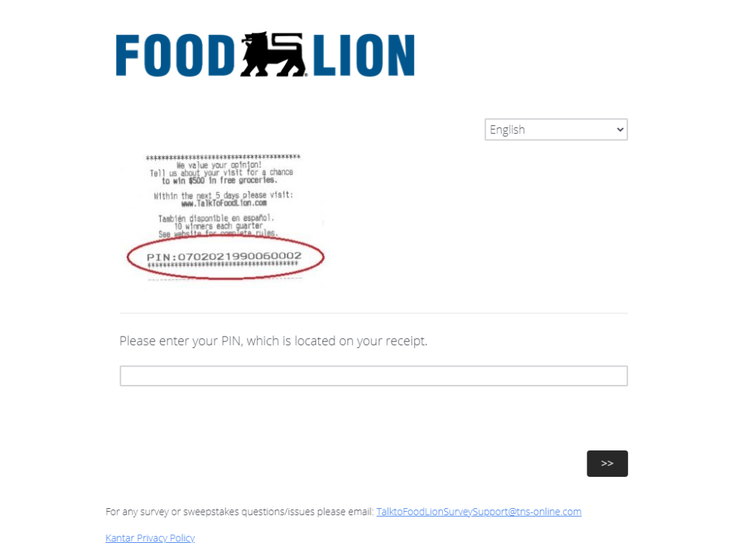 talktofoodlion Survey