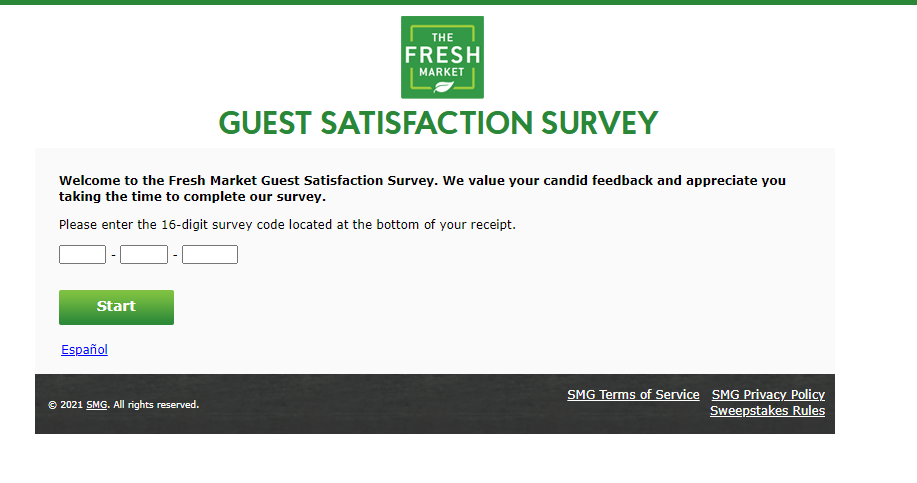 The Fresh Market Survey 