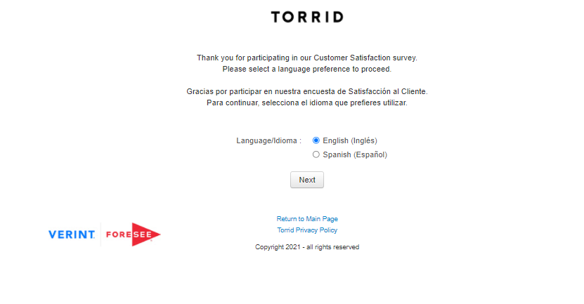 Torrid Survey