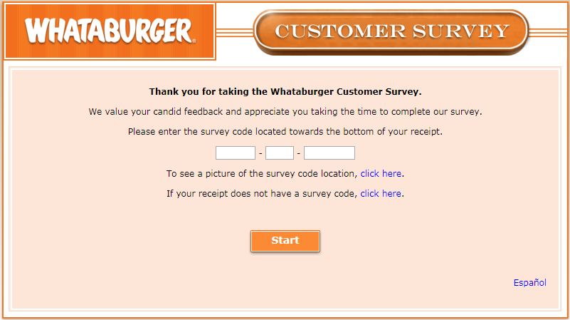 Whataburger Survey