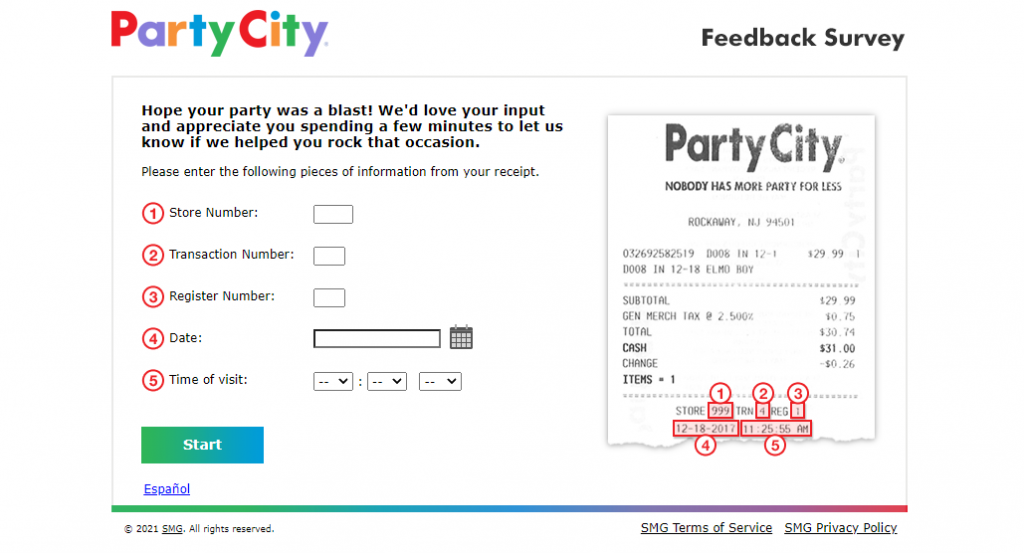 PartyCityFeedback