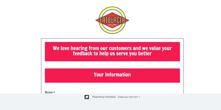 Fatburger Survey