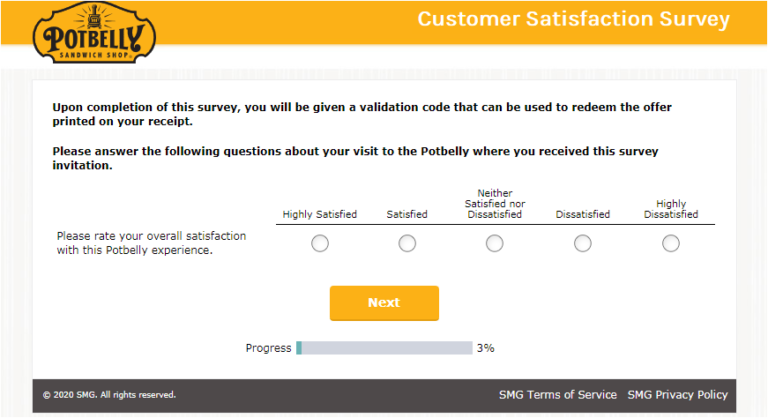 Potbelly Listens Survey