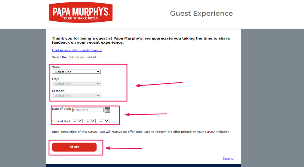 Papa Murphy’s Customer Feedback Survey 