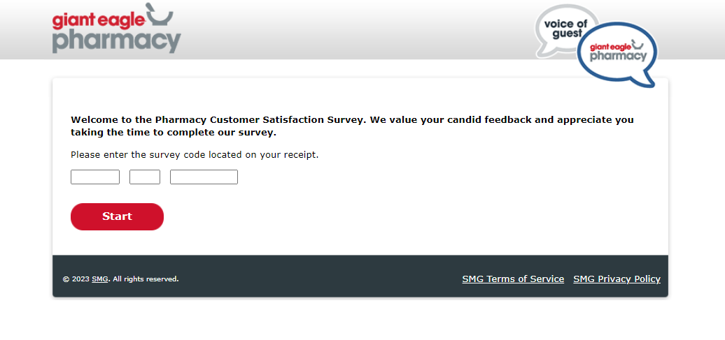 Giant Eagle Pharmacy Customer Satisfaction Survey