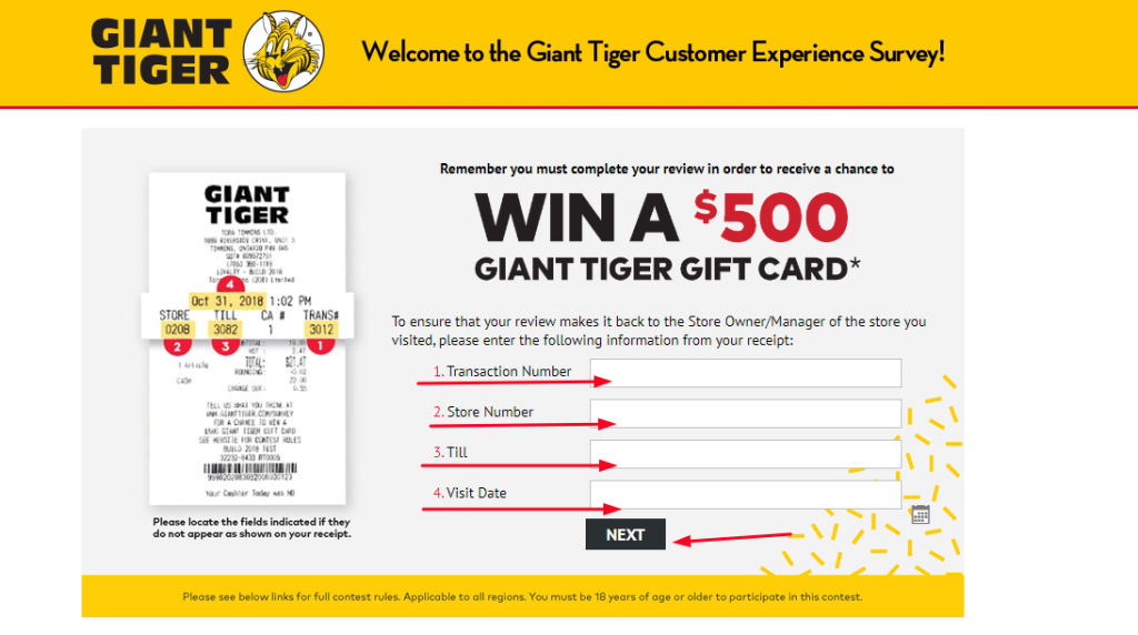 Giant Tiger Customer Experience Survey