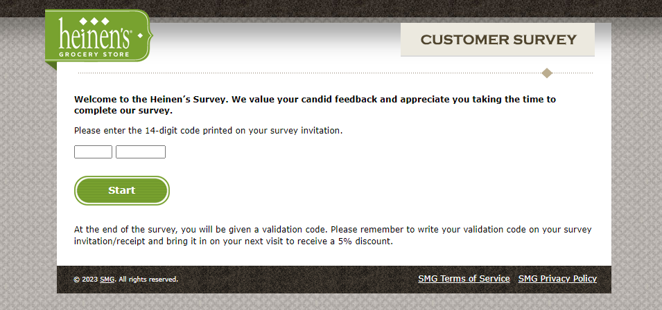 Heinen’s Customer Survey